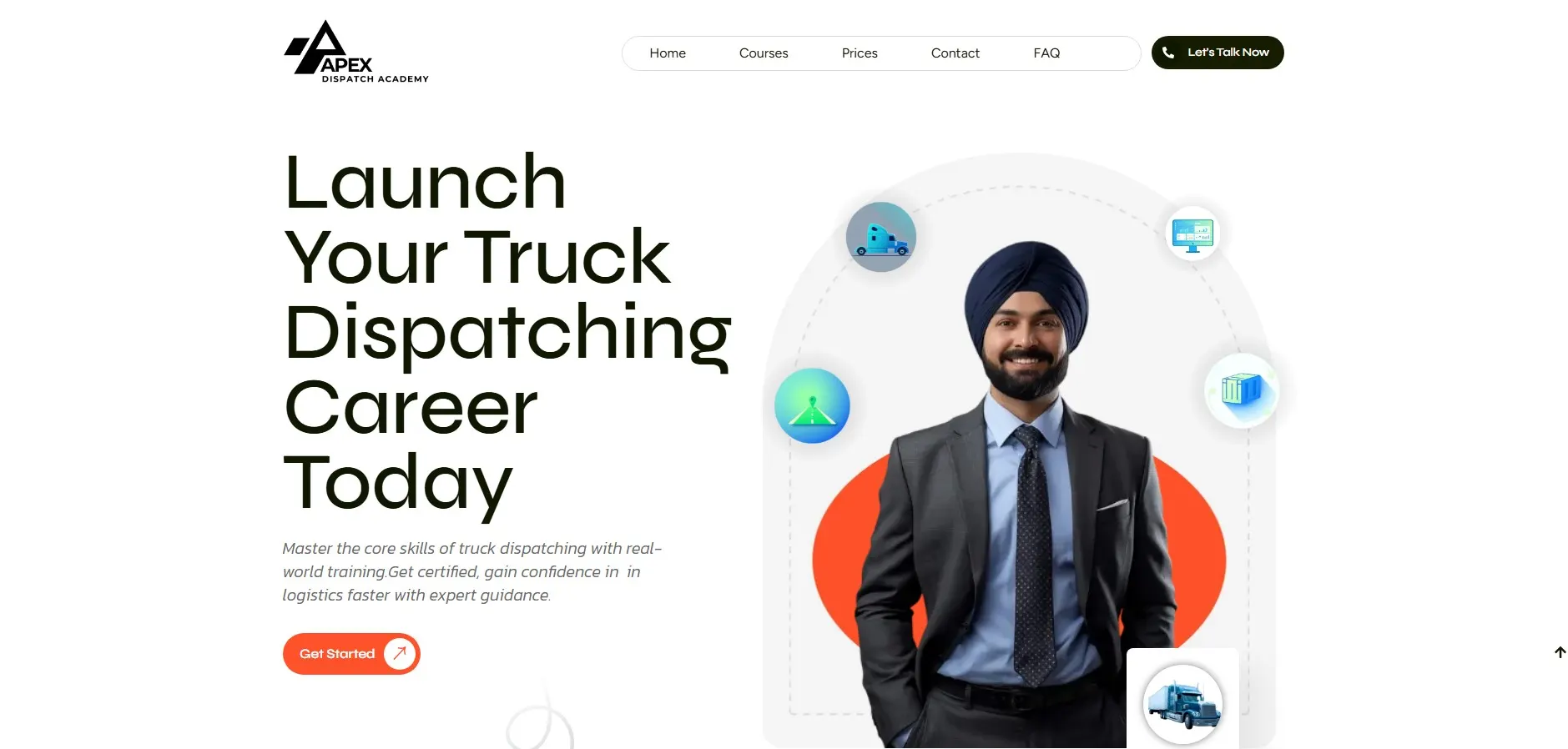 Apex Dispatch Academy website designed by Creative Deep