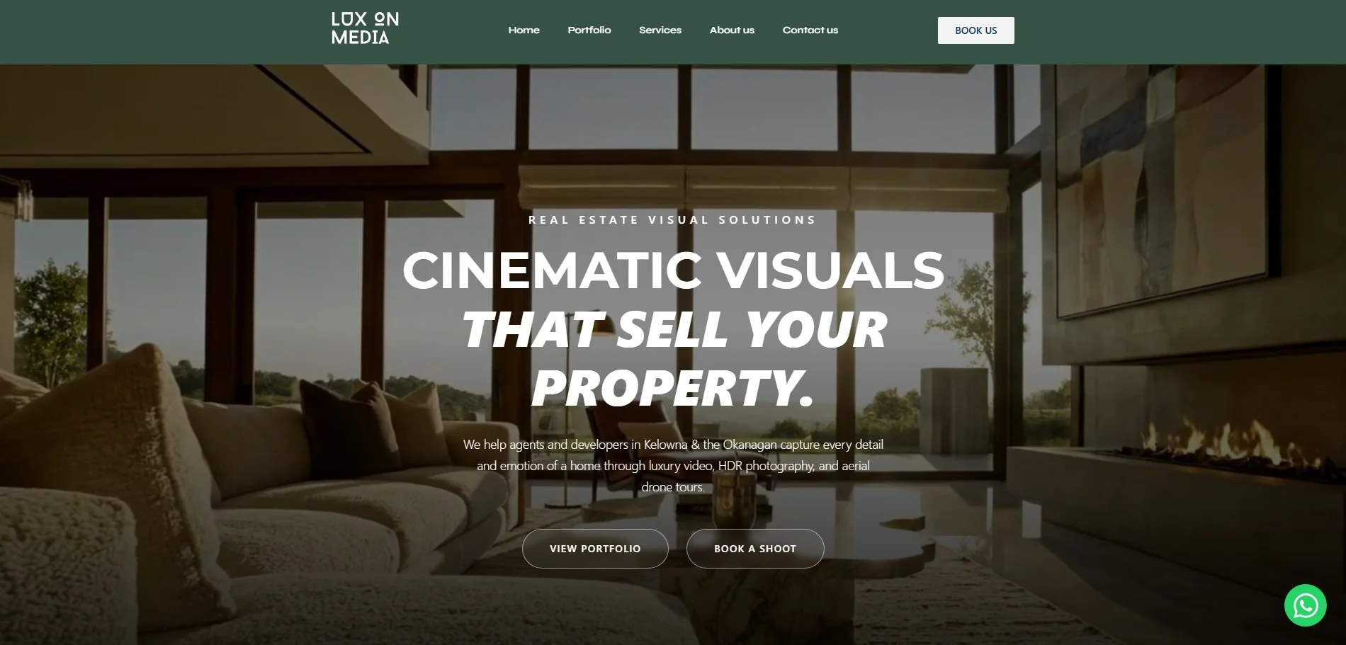 Lux On Media agency website designed by Creative Deep
