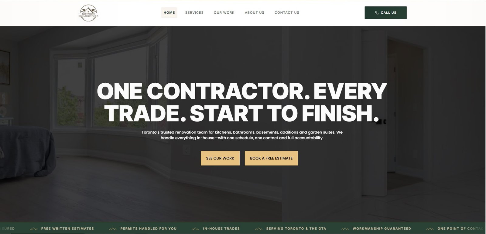 Illustrious Development website designed by Creative Deep